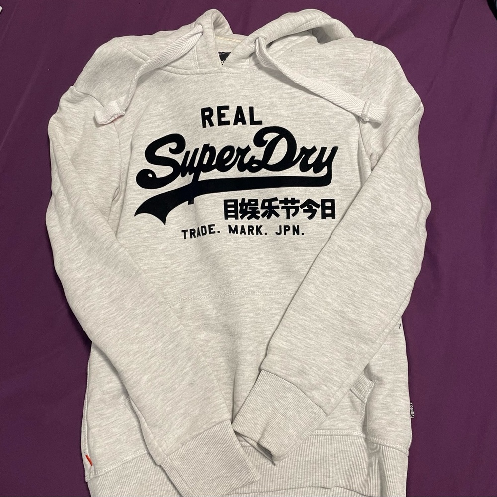 Superdry White Hoodie